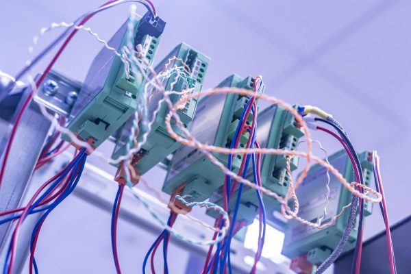 bunch of wires inserted in elctric controller